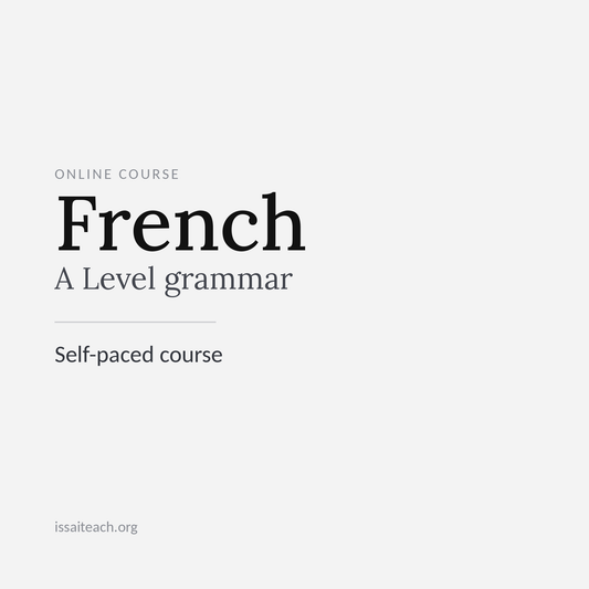 French A-Level Grammar Course